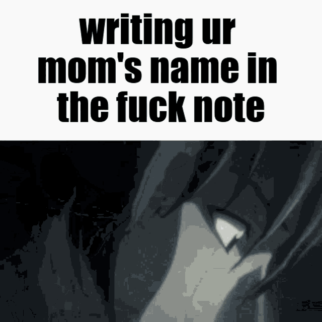 Ur Mom Death Note GIF - Ur Mom Death Note Light Yagami GIFs