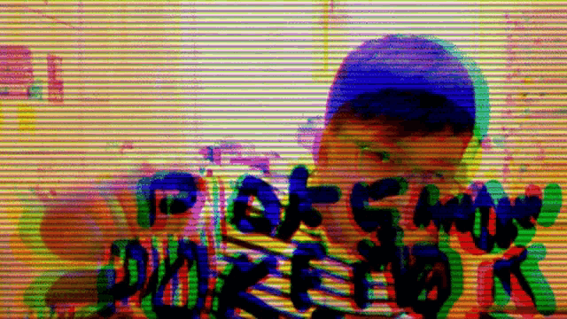 a blurry image of a person with the word punk written in the foreground