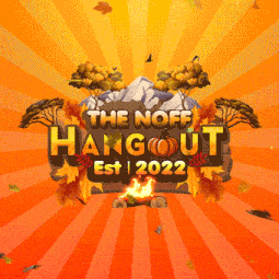 a poster for the noff hangout 2022 with trees and leaves