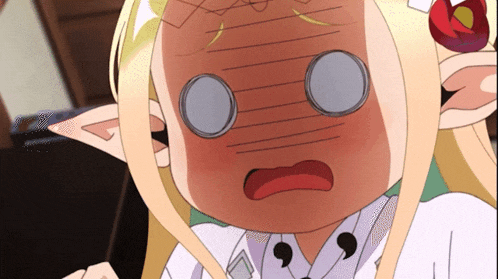 a close up of a cartoon character making a funny face