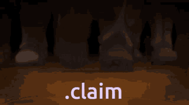 a group of people standing next to each other with the word claim in the corner