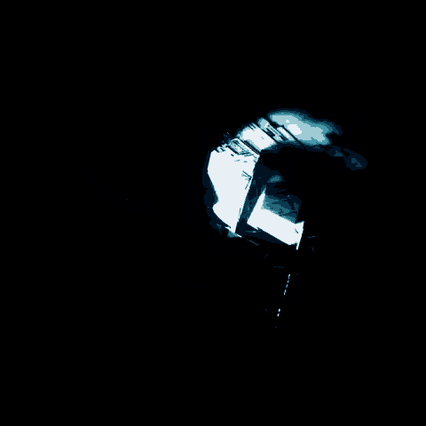 a dark blue and white background with a few white lines