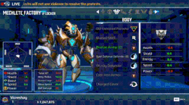 a screenshot of a video game called mechate factory in locker