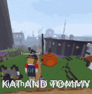a screenshot of a video game with the name kiathan and tommy on it