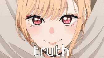 a girl with pink nails is holding her finger to her mouth and the word truth is visible behind her