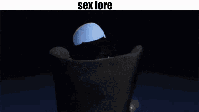 a cartoon character with the words sex lore written above him