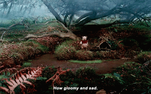 Winnie The Pooh How Gloomy And Sad GIF - Winnie The Pooh How Gloomy And Sad Raining GIFs
