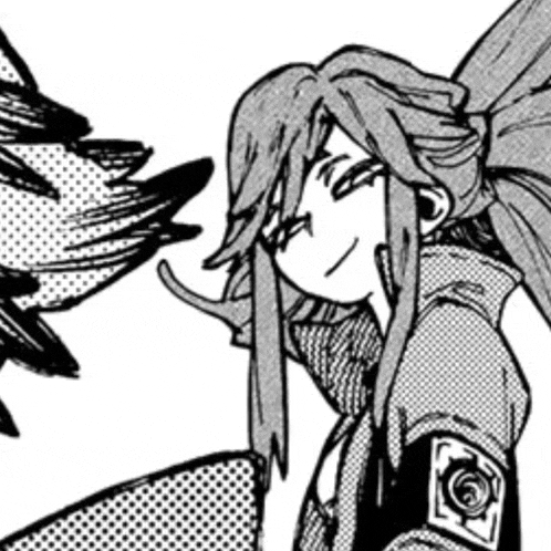 a black and white drawing of a woman with long hair and a bird behind her .