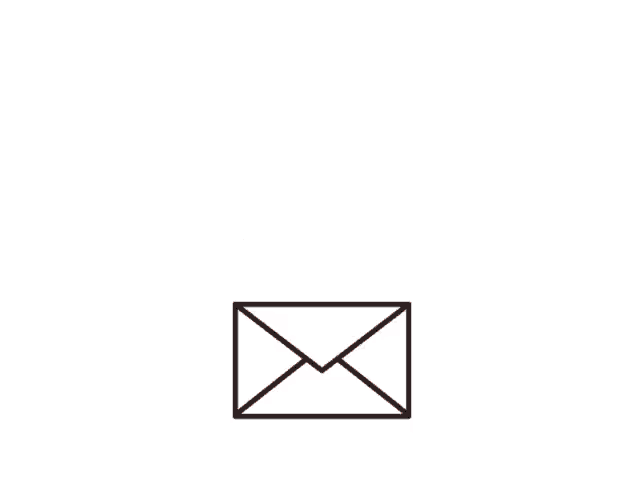 a bunch of red hearts on a white background with a white envelope in the middle