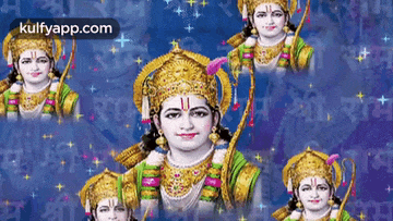 a collage of images of a deity with the words kulfyapp.com at the top