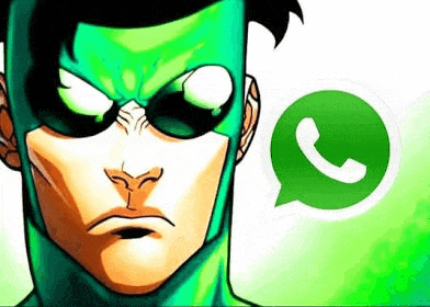 a cartoon of a superhero wearing a green mask and sunglasses .