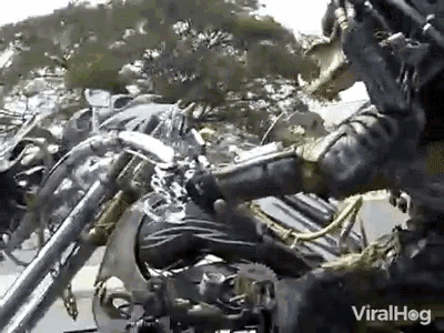 Predator Motorcycle GIF - Predator Motorcycle Costume GIFs