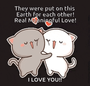 they were put on this earth for each other ! real meaningful love ! i love you .