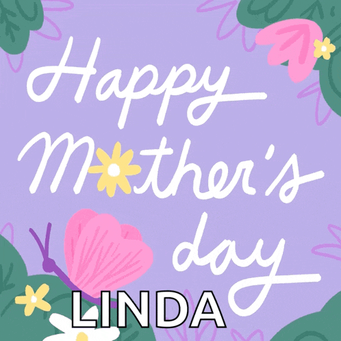 a happy mother 's day card with a butterfly and flowers