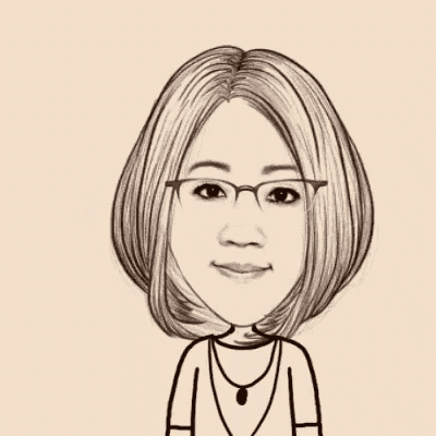 a black and white drawing of a woman wearing glasses and a necklace .