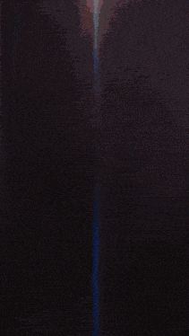 a painting of a huge explosion with a white light coming out of the center