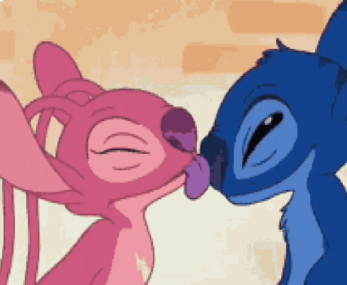 Lilo And Stitch Kiss GIF - Lilo And Stitch Kiss Lick GIFs