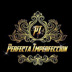 a logo for perfecta in efeccion with purple lightning