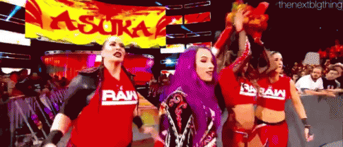 Sasha Banks Team Raw GIF - Sasha Banks Team Raw Asuka GIFs