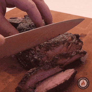 Slicing Meat Smoked Reb Bbq GIF - Slicing Meat Smoked Reb Bbq Chopping Meat GIFs