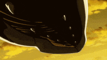 a close up of a person 's feet with a yellow background