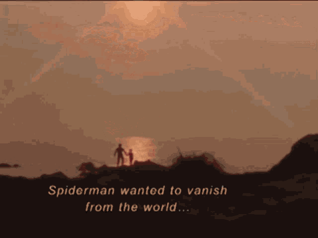 a silhouette of a man and woman holding hands with the words " with the young boy in hand " above them