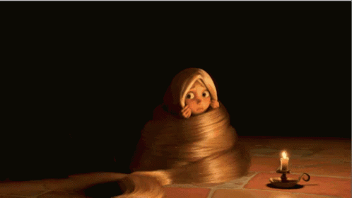 Cute And Scared Rapunzel GIF - Tangled Rapunzel Scared GIFs