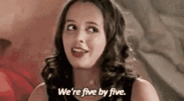 a woman is talking to someone and saying `` we 're five by five '' .
