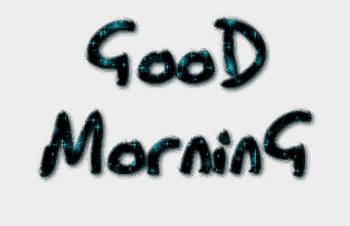 a white background with the words good morning written on it