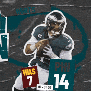 a poster of a football player with the number 1 on it