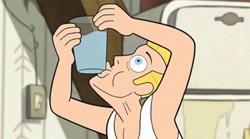 Derp Normal Person GIF - Derp Normal Person Drink Water GIFs
