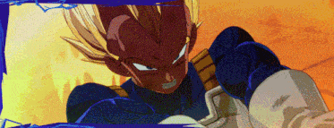a close up of a cartoon character with a yellow hair
