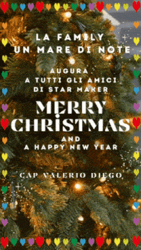 a merry christmas and happy new year greeting card