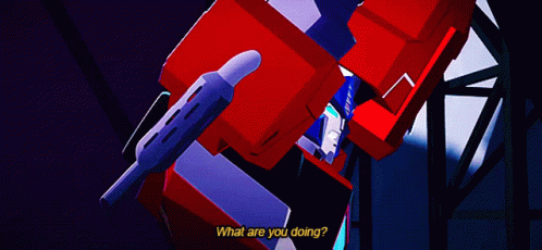 Transformers Optimus Prime GIF - Transformers Optimus Prime What Are You Doing GIFs