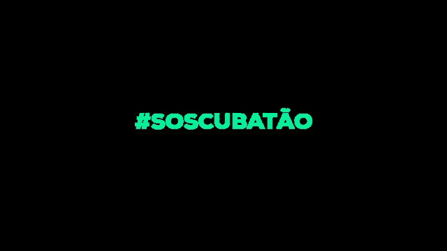a green and purple logo on a black background that says #soscubatao