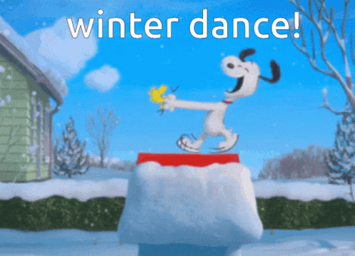 Snoopy Winter Dance Snoopy GIF - Snoopy Winter Dance Snoopy Happy GIFs