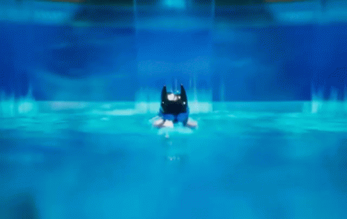 Swimming Lego Batman Movie GIF - Lego Batman Lego Batman Movie Swimming With Dolphins GIFs
