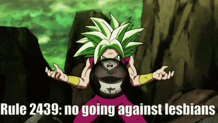rule 2439 no going against lesbians with a cartoon character