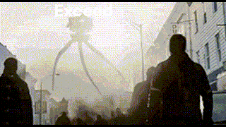 a group of people walking down a street with the word exceed on the bottom right