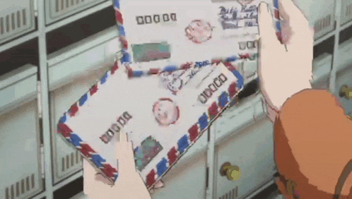 a person is holding an envelope that says 0000 on it