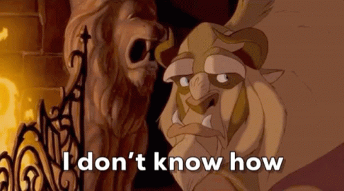 Beauty And The Beast I Dont Know GIF - Beauty And The Beast I Dont Know Disney GIFs