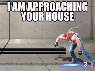 a screenshot of a video game says i am approaching your house