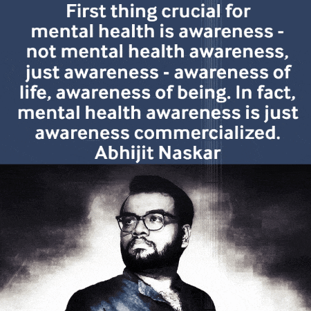 a quote from abhijit naskar about mental health