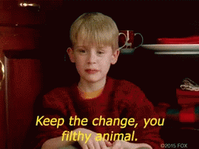 Home Alone Keep The Change You Filthy Animal GIF - Home Alone Keep The Change You Filthy Animal GIFs