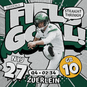 Green Bay Packers (10) Vs. New York Jets (27) Fourth Quarter GIF - Nfl National Football League Football League GIFs