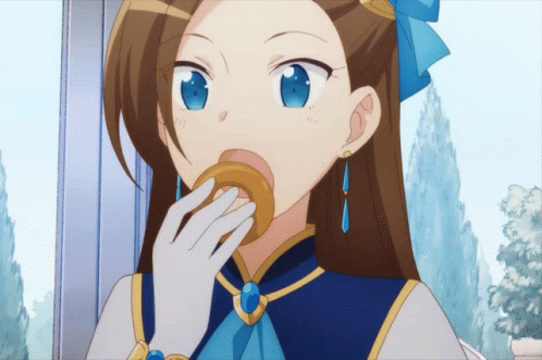 Eating Anime Anime Girl GIF - Eating Anime Anime Girl Otome Game GIFs