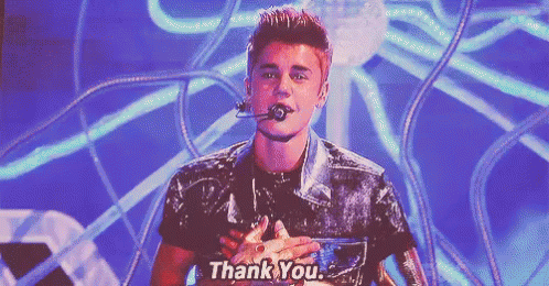 Thank You. GIF - Thank You Justin Bieber GIFs