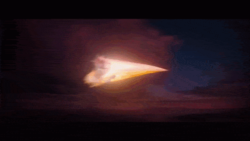 a cartoon character throws a beam of light at another character