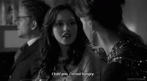 Not Hungry GIF - Not Hungry Hungry I Told You GIFs