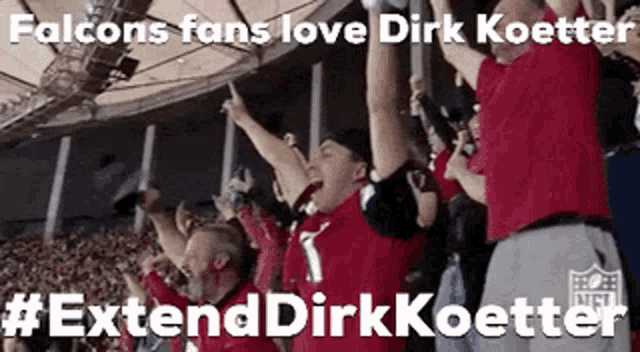 falcons fans love dirk koetter and #extenddirkkoetter